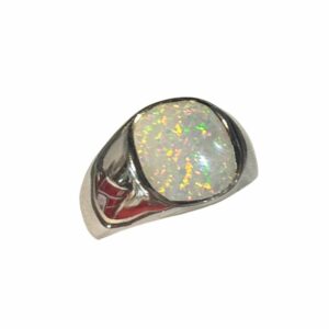 bague opale argent
