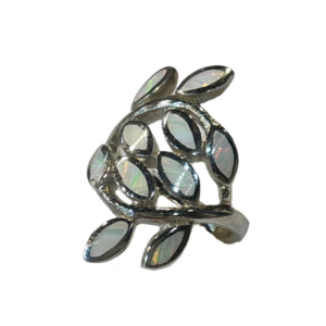 bague opale noble argent