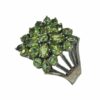 bague péridot argent
