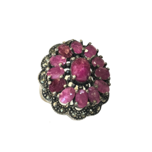 bague rubis argent