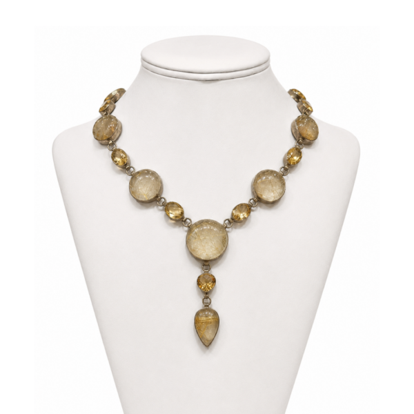 collier ambre argent